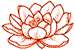 Lotus flower decorative symbol